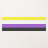 Enby Pride (Nonbinary vlag) Yogamat (Achterkant (horizontaal))