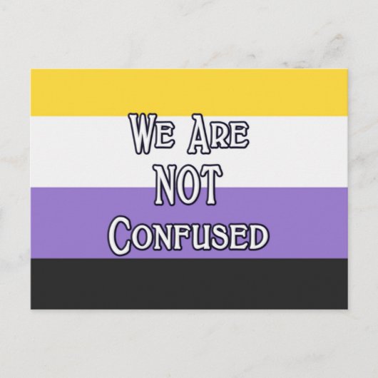 Enby we zijn... briefkaart (Voorkant)
