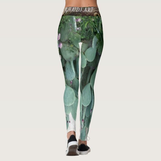 Encactus green leggings (Achterkant)