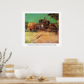 Encampment of Gypsies with Caravans Poster (Keuken)