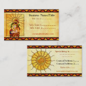 Encantador De Serpientes AZTEC TRADING POST TATTOO Visitekaartje (Voorkant / Achterkant)