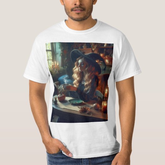 Encantadora Bruja y su Pócima Misteriosa T-shirt (Voorkant)