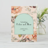 Encanto Floral Vintage Kaart (Staand voorkant)