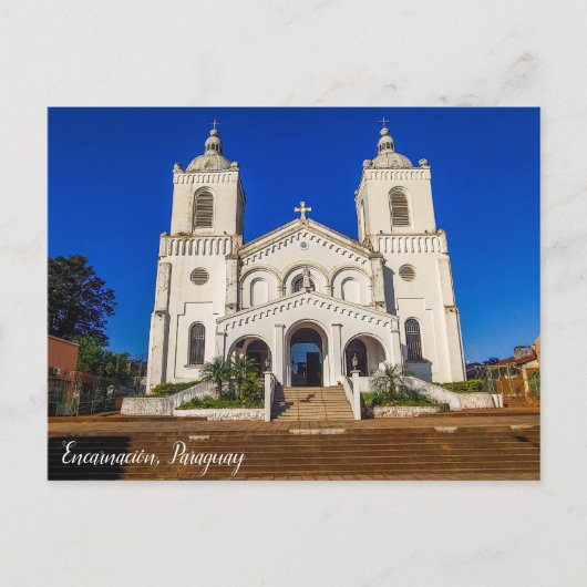 Encarnación, Paraguay, kerk Briefkaart (Voorkant)