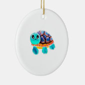Encaustisch schilderen schildpad Kopie Keramisch Ornament (Rechts)
