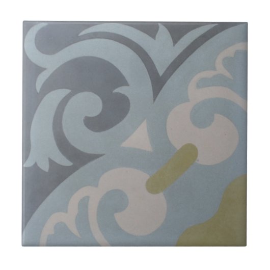 Encaustische Cementtegel op keramiek — La Espanola Tegeltje (Voorkant)