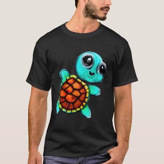 Encaustische schildpad t-shirt (Voorkant)