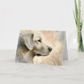 Encaustische verf portret van een Golden Retriever Kaart (Voorkant)