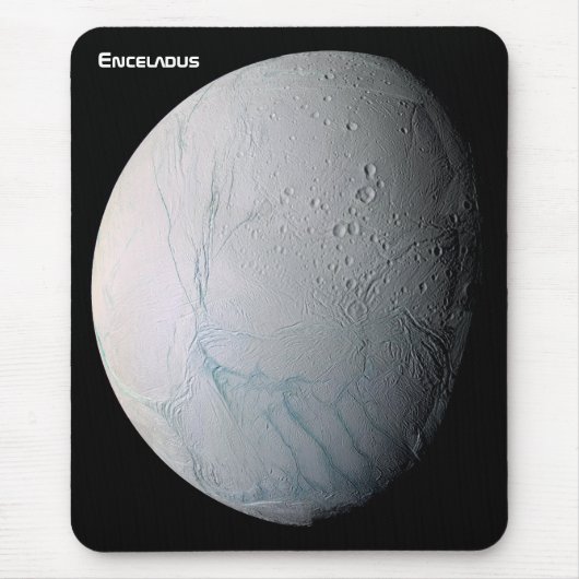Enceladus 6th Moon of Saturn Muismat (Voorkant)