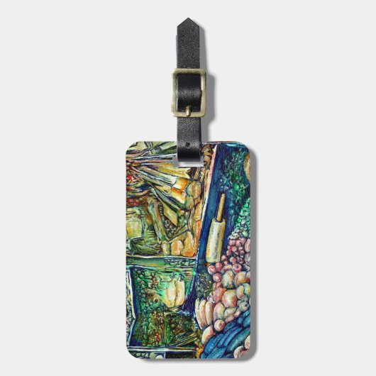 Enceladus Bagagelabel (Voorkant verticaal)