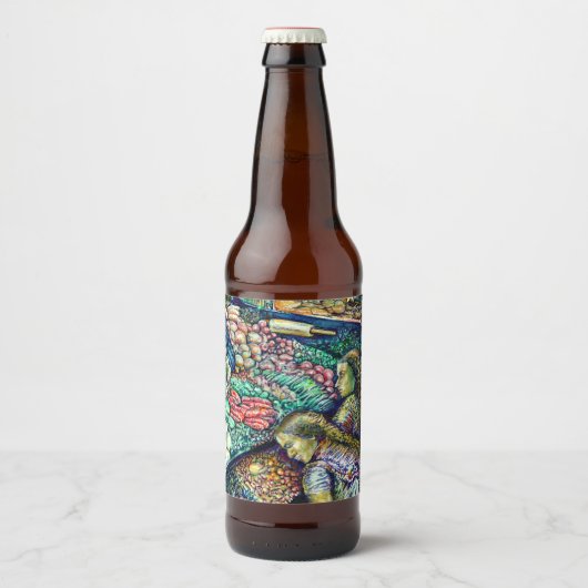 Enceladus Bier Etiket (Voorkant)