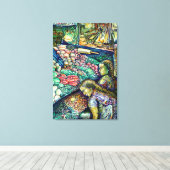 Enceladus Canvas Afdruk (Insitu (Houten vloer))