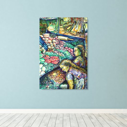 Enceladus Canvas Afdruk (Insitu (Houten vloer))