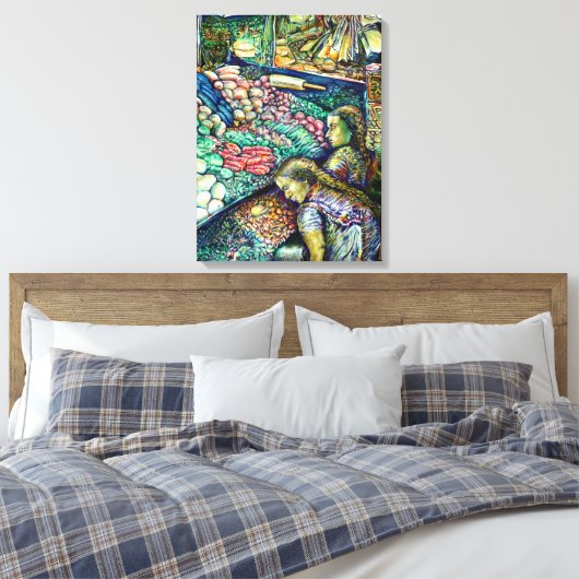 Enceladus Canvas Afdruk (Insitu (Slaapkamer))