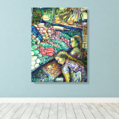 Enceladus Canvas Afdruk (Insitu (Houten vloer))