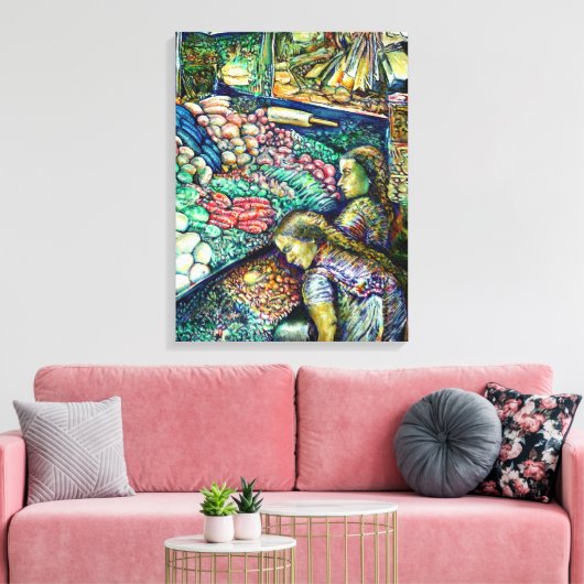 Enceladus Canvas Afdruk (Insitu (Woonkamer))