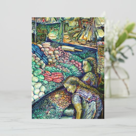 Enceladus Feestdagenkaart (Staand voorkant)