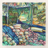 Enceladus Glazen Onderzetter (Voorkant)