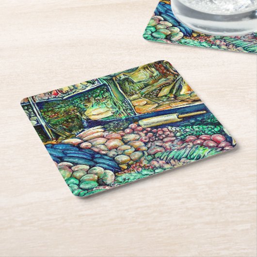 Enceladus Kartonnen Onderzetters (Schuin)