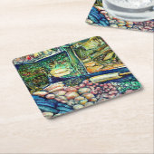 Enceladus Kartonnen Onderzetters (Schuin)