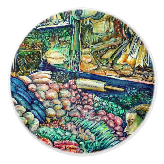 Enceladus Keramische Knop (Voorkant)