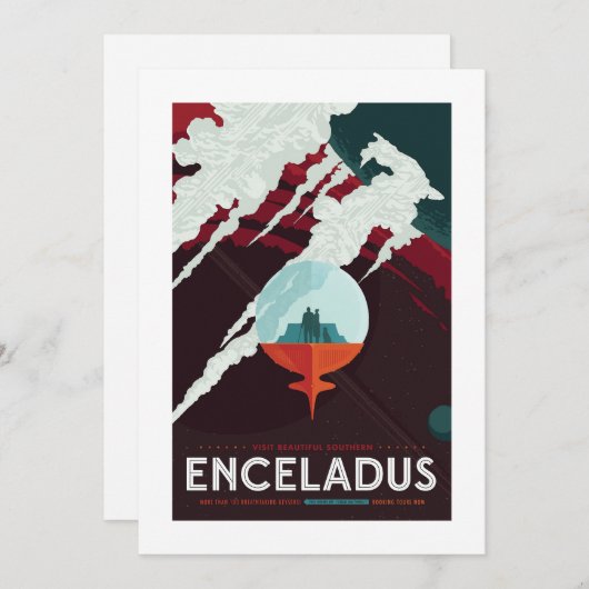 Enceladus | NASA Visies van de Toekomst (Voorkant / Achterkant)