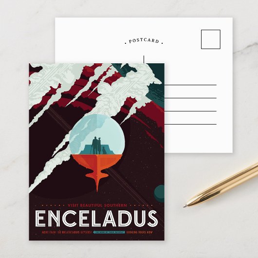 Enceladus | NASA Visies van de Toekomst Briefkaart