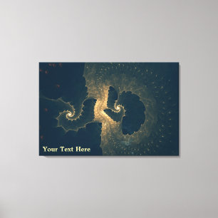 Enceladus onder ijs canvas afdruk