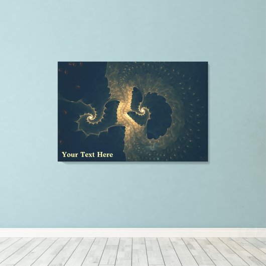 Enceladus onder ijs canvas afdruk (Insitu (Houten vloer))