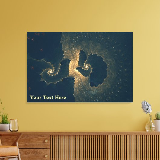 Enceladus onder ijs canvas afdruk (Insitu (Woonkamer))