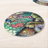 Enceladus Ronde Kartonnen Onderzetter (Gebogen)