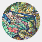 Enceladus Ronde Sticker (Voorkant)