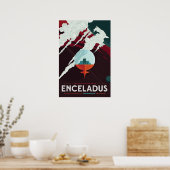 Enceladus  ruimtestation poster (Keuken)