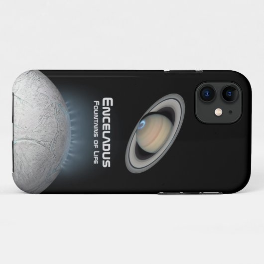 Enceladus Saturn Moon Fountains of Life Case-Mate iPhone Case (Achterkant (horizontaal))
