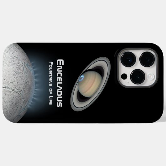 Enceladus Saturn Moon Fountains of Life Case-Mate iPhone Case (Achterkant (horizontaal))