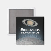 Enceladus Saturn Moon Fountains of Life Magneet (Voorkant / Achterkant)