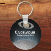 Enceladus Saturn Moon Fountains of Life Sleutelhanger (Voorkant)