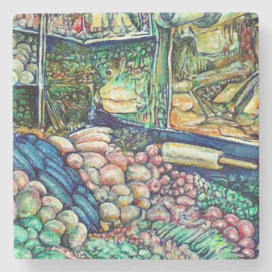 Enceladus Stenen Onderzetter (Voorkant)