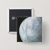 Enceladus Vierkante Button 5,1 Cm (Voorkant /achterkant)