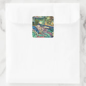 Enceladus Vierkante Sticker (Tas)