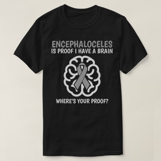 Encephaloceles Bewustzijn Brain Disease Related Fu T-shirt (Design voorkant)