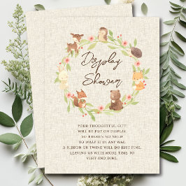 Enchandted Forest Display Douche Informatiekaartje