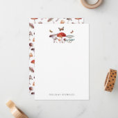 Enchanische paddenstoel notitiekaartje (Voorkant / Achterkant in situ)