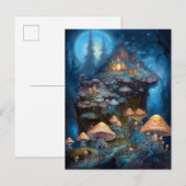 Enchanische paddenstoelen Castle Fantasy Art Briefkaart (Voorkant / Achterkant)