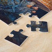 Enchanische paddenstoelen Castle Fantasy Art Legpuzzel (Zijkant)