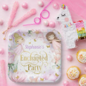Enchanische tuinfee - verjaardag papieren bordje (Feest)