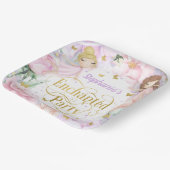 Enchanische tuinfee - verjaardag papieren bordje (Gebogen)