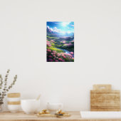 Enchante bloemen: een Magische vallei Poster (Keuken)