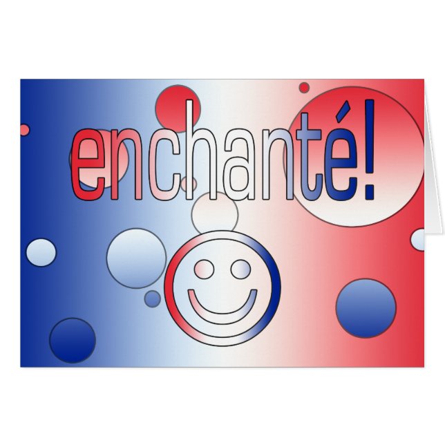 Enchanté! Pop van Franse vlagkleuren (Voorkant Horizontaal)