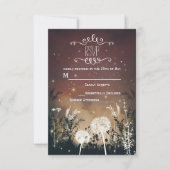 Enchante Rustic Night Sky Stars & Foliage RSVP (Voorkant)